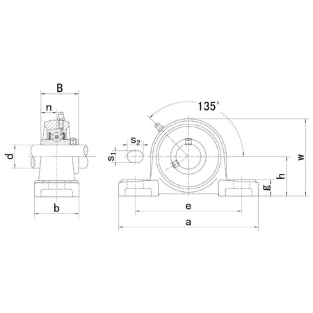 UCP204 Triple Sealed Pillow Block Bearing Unit 20mm