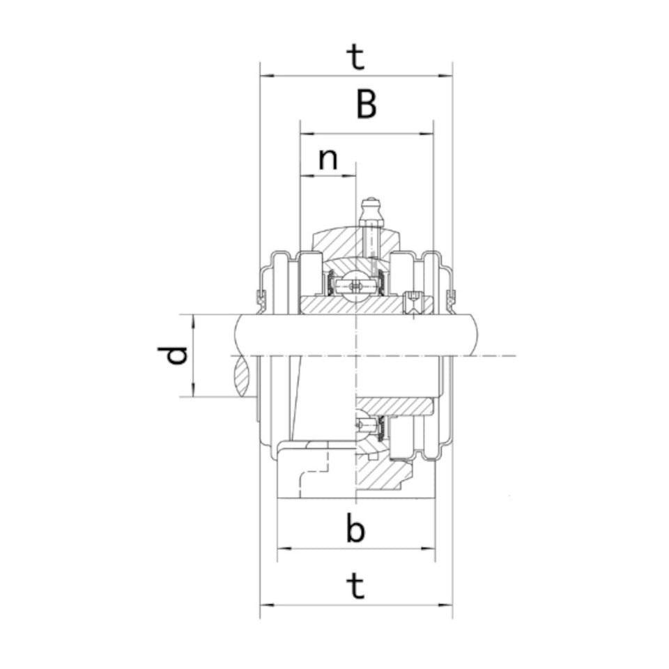 UCP204 Triple Sealed Pillow Block Bearing Unit 20mm