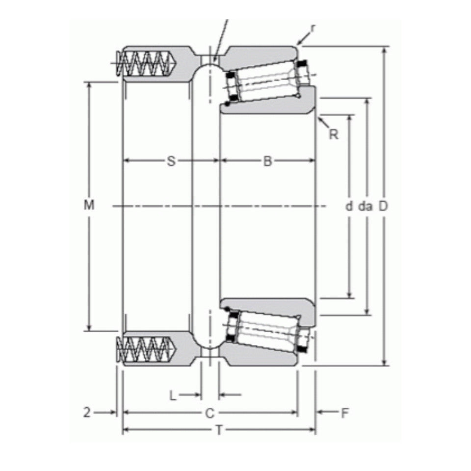 100035/100072P Gamet Constant Preload Precision Taper Roller Bearing 35x72x26mm