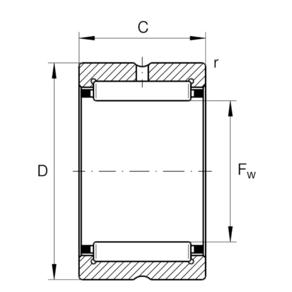 RNA6903-XL INA Needle Roller Bearing without Inner Ring 22x30x23mm