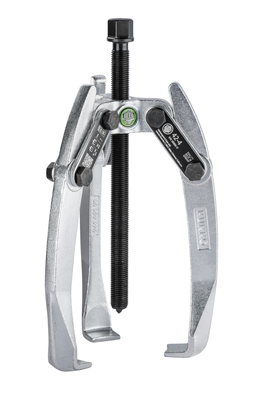 42-4 Kukko 3-jaw universal puller with swiveling puller legs, up to 130 mm clamping range, 160 mm clamping depth