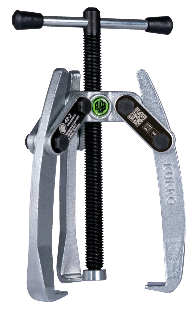 42-2 Kukko 3-jaw universal puller with swiveling puller legs, up to 80 mm clamping range, 80 mm clamping depth
