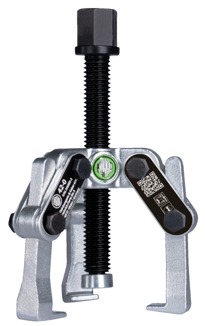 42-0 Kukko 3-jaw universal puller with swiveling puller legs, up to 60 mm clamping range, 40 mm clamping depth