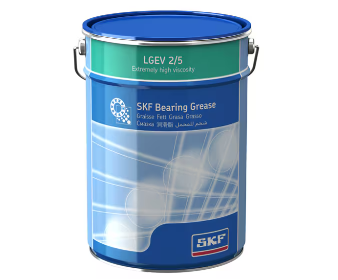 SKF LGEV2 Extremely High Viscosity Bearing Grease with Solid Lubricants 5 Kg Tub