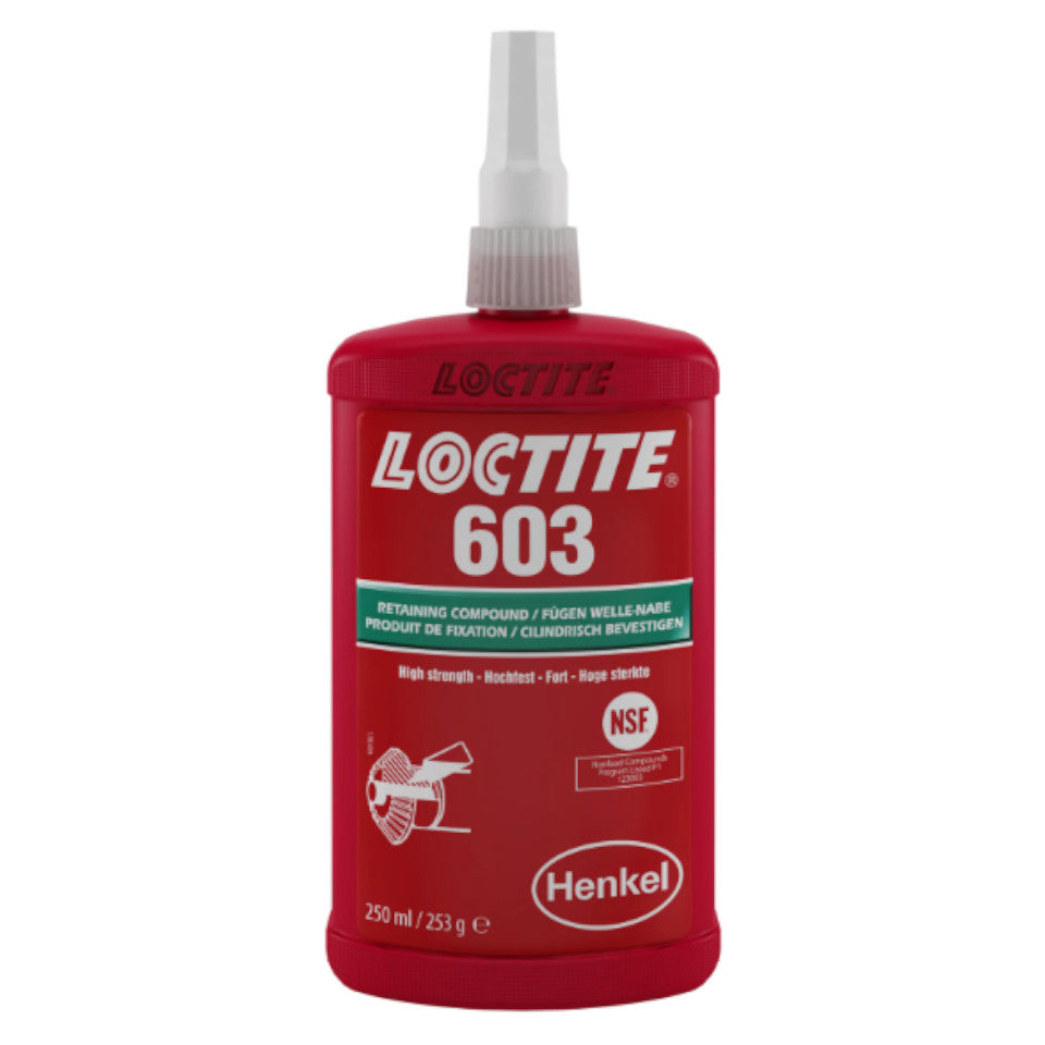 Loctite 603 High Strength Retaining Compound Ideal for Bearings 250ml