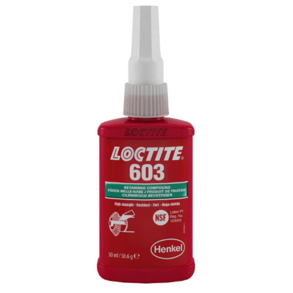 Loctite 603 High Strength Retaining Compound Ideal for Bearings 50ml