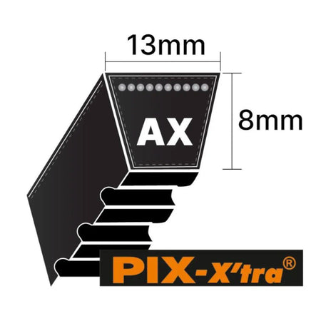 AX45.5 PIX Cogged V Belt