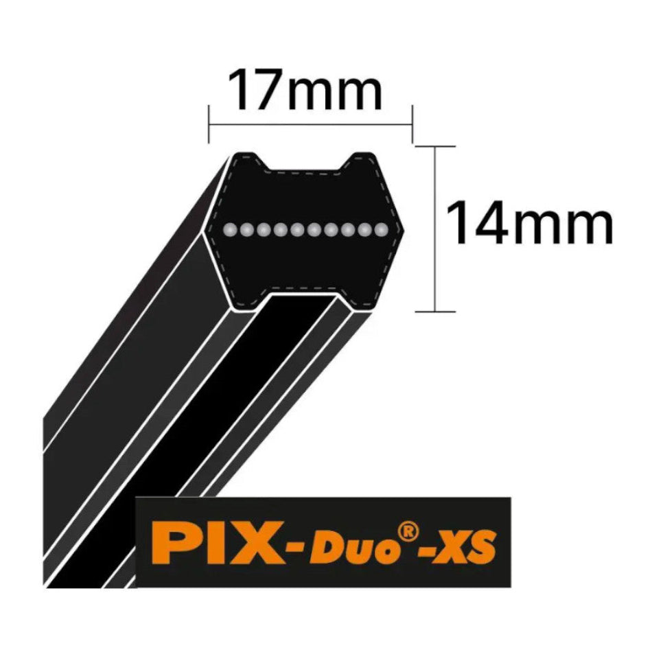 BB138 PIX Hexagonal Double Sided Drive Belt, 17mm Top Width, 14mm Thickness, Inside length 3505mm