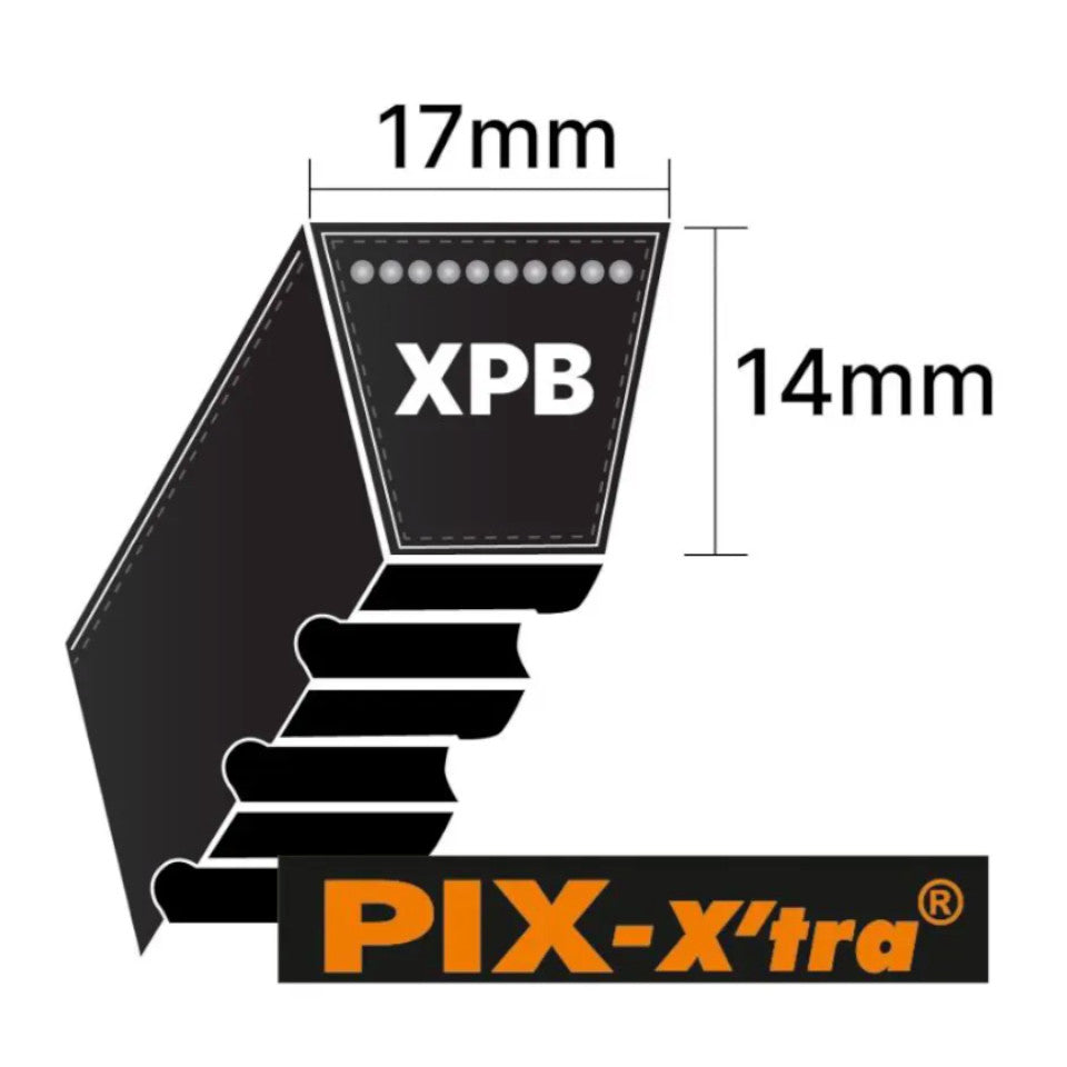 XPB1250 PIX Cogged Wedge Belt