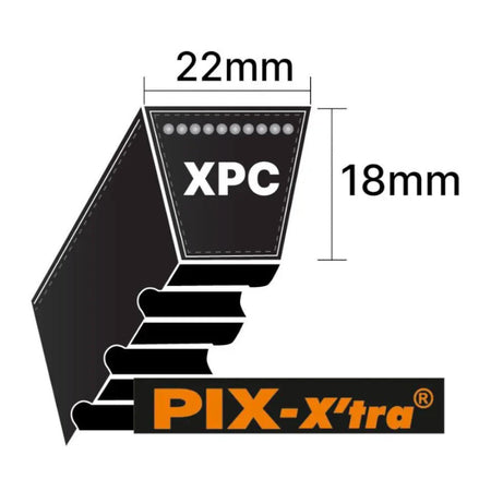 XPC3650 PIX Cogged Wedge Belt