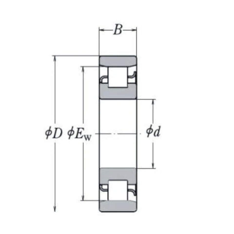 LRJ4.1/2MC3 RHP Cylindrical Roller Bearing 4.1/2x8x1.5/8 inch