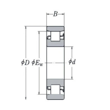 LRJ4.3/4M RHP Cylindrical Roller Bearing 4.3/4x8.1/4x1.5/16 inch