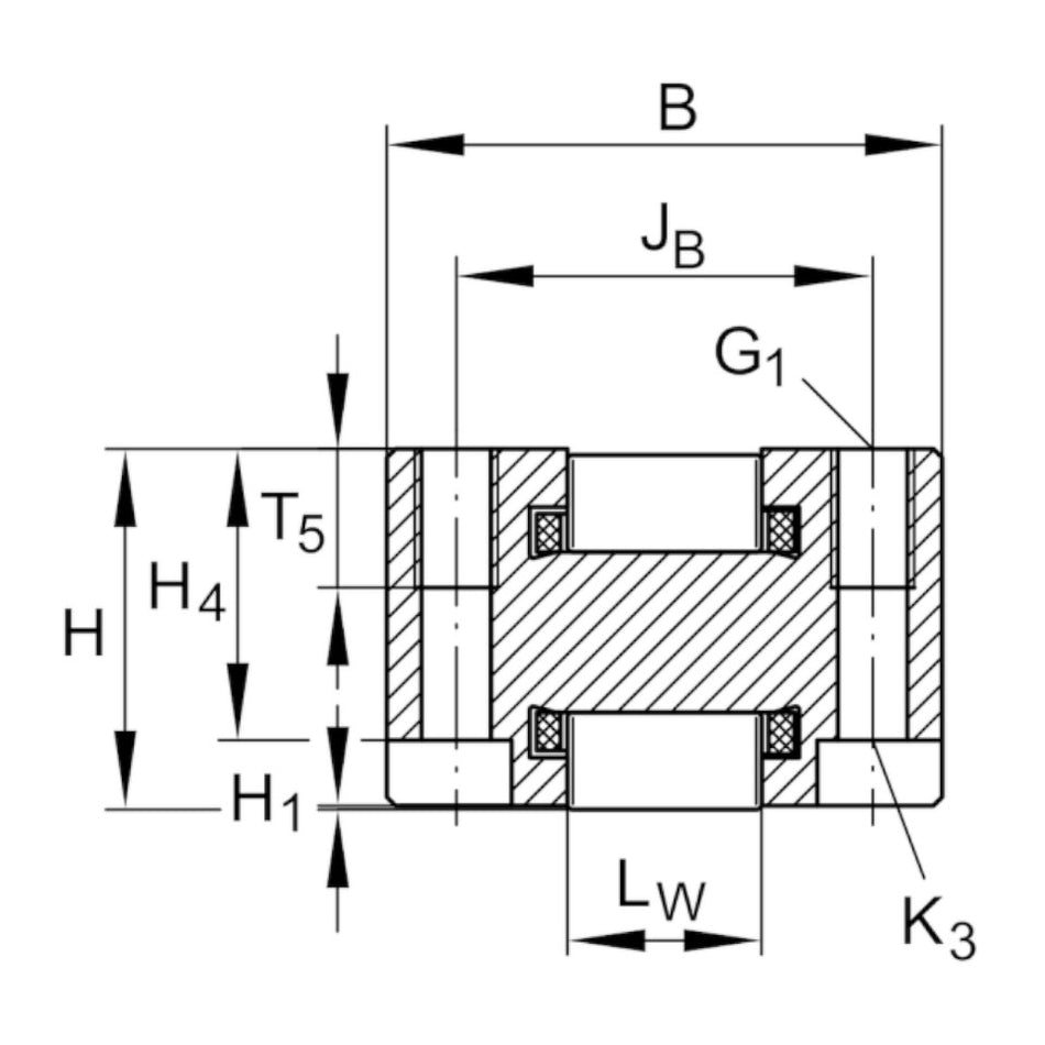 RUS38134-GR3/-10-15 INA Linear Recirculating Roller Bearing Unit