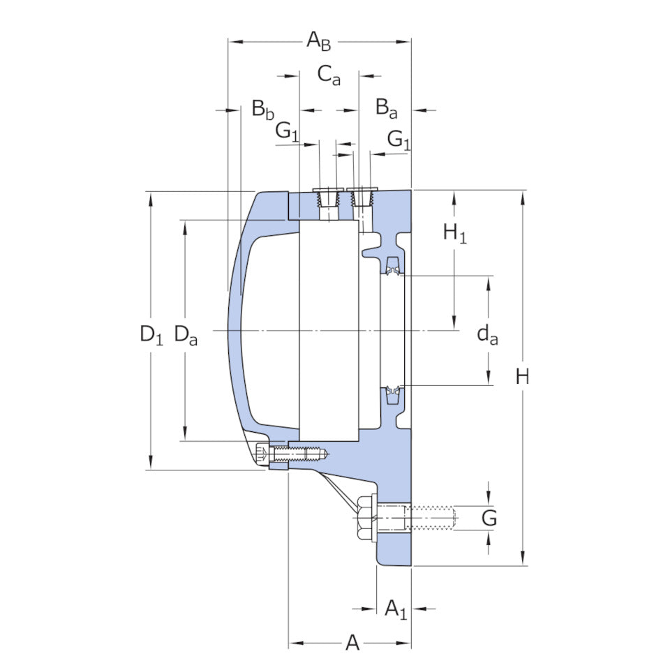 SKF FNL513A shaft-end flanged bearing housing – representative image 2
