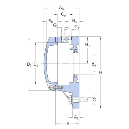 SKF FNL513A shaft-end flanged bearing housing – representative image 2