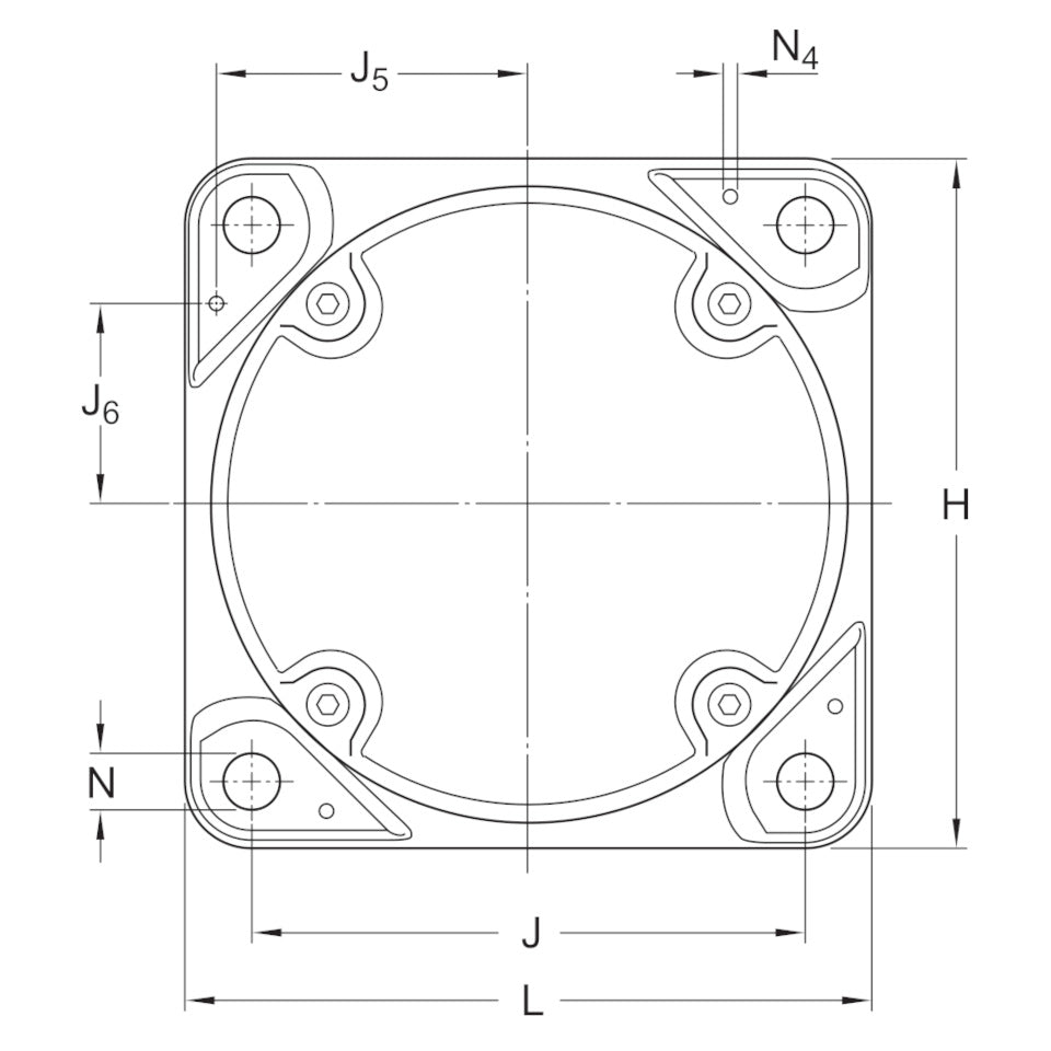 SKF FNL522A flanged bearing housing – representative image 3