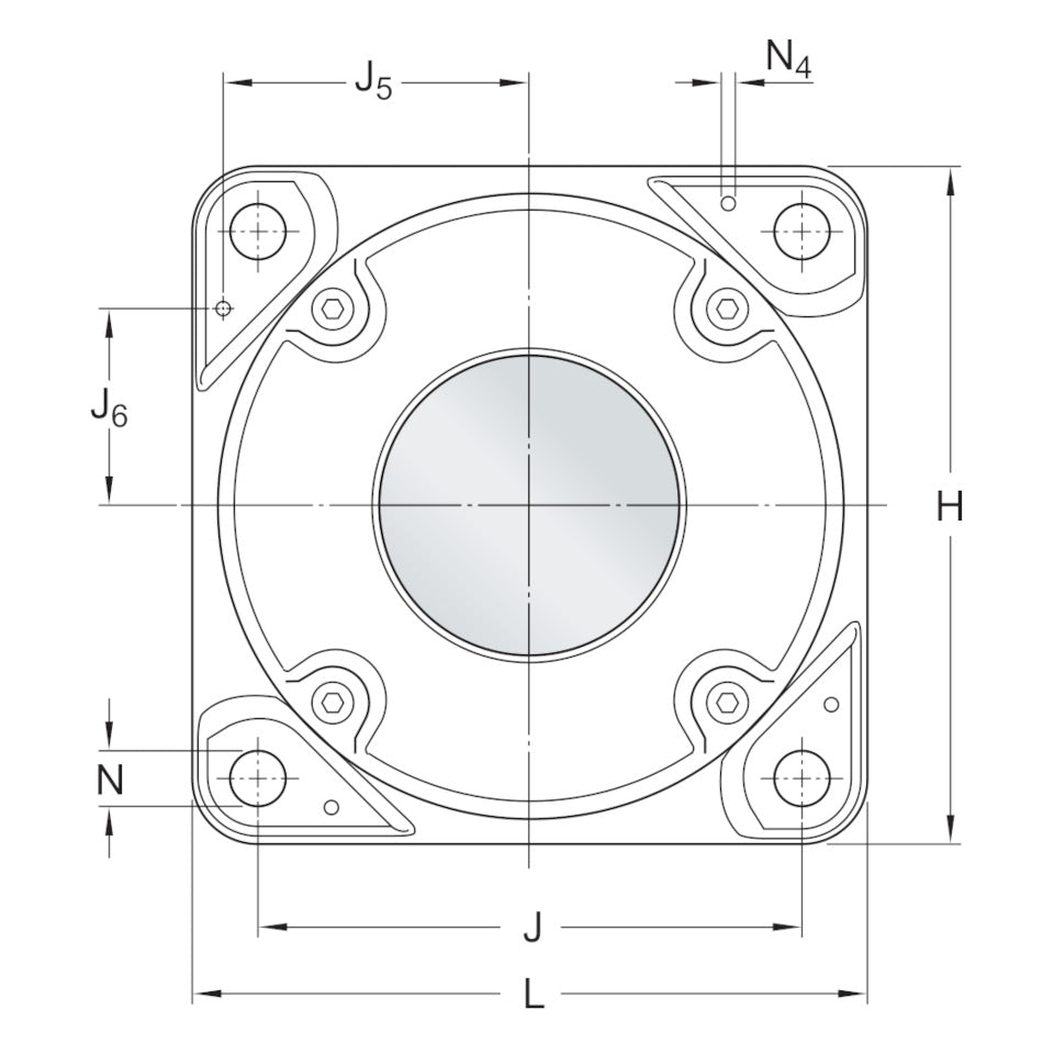 SKF FNL522B flanged bearing housing – representative image 3