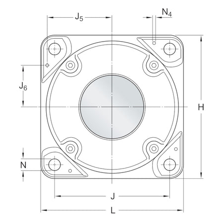 SKF FNL522B flanged bearing housing – representative image 3