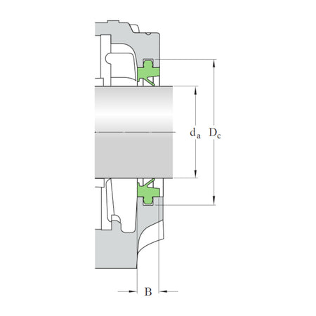 SKF TXL 230 bearing housing seal – representative dimensional diagram
