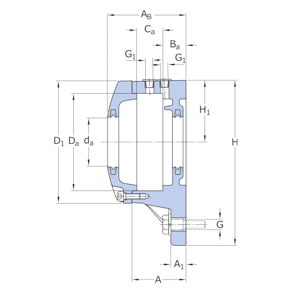 SKF FNL508B flanged bearing housing – representative image 2