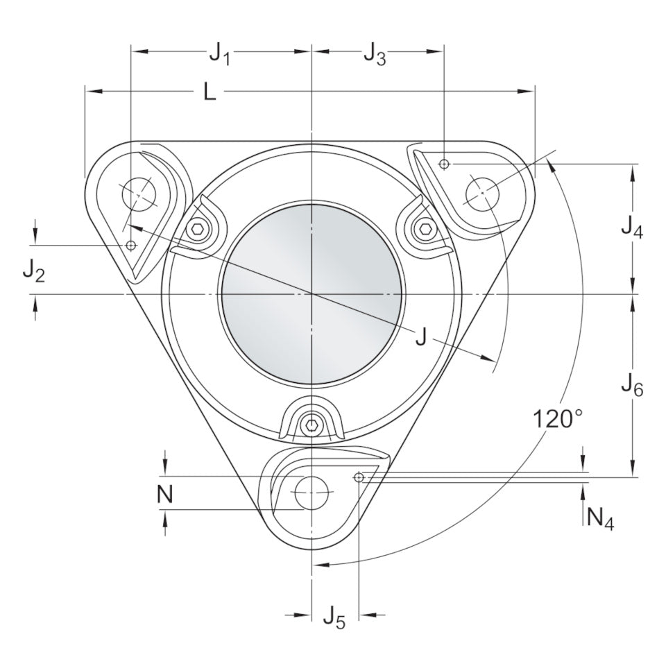 SKF FNL508B flanged bearing housing – representative image 3