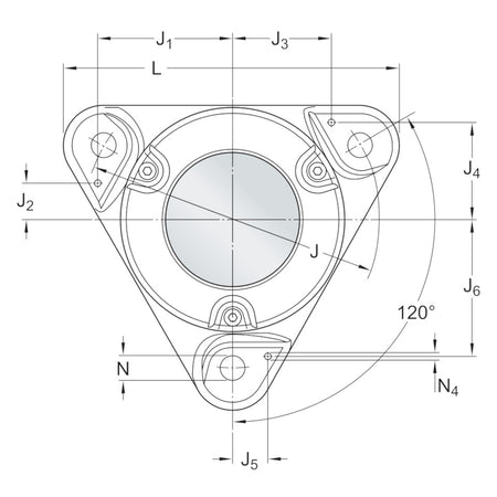 SKF FNL508B flanged bearing housing – representative image 3
