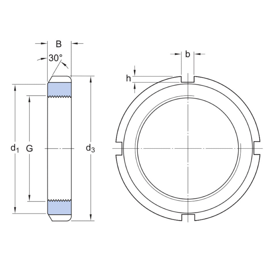 KM27 SKF Lock Nut M135x2mm