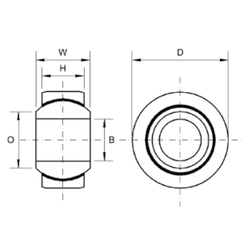 JBS10N Dunlop Go Kart Steering Column Bearing 10x26x14mm