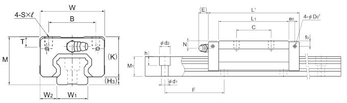 THK Linear Guide Carriage