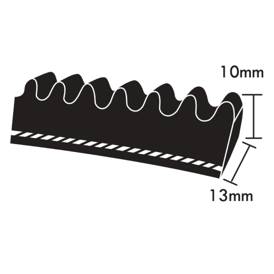 XPA1000 Dunlop XPA Section V Belt, 13mm Top Width, 10mm Thickness, 1000mm Pitch Length