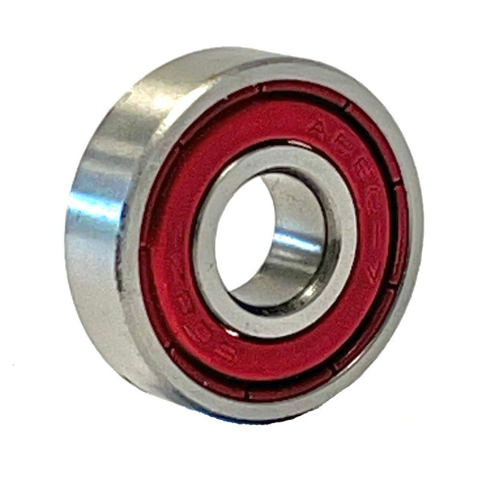 608 Z Red T9H A7 Skateboard Bearing with a Single Red Shield 8x22x7mm