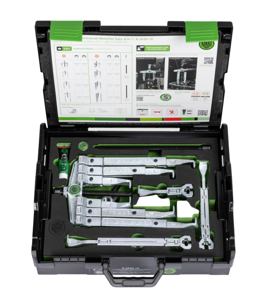 K-2030-10 Kukko Set of Universal 2 and 3-Jaw Pullers