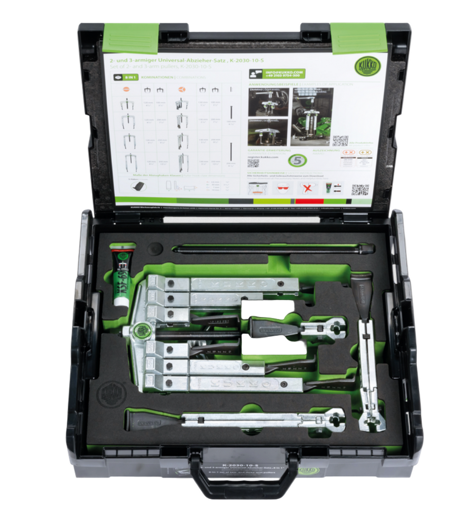 K-2030-10-S Kukko Set of Two and Three Arm Pullers with Narrow Jaws