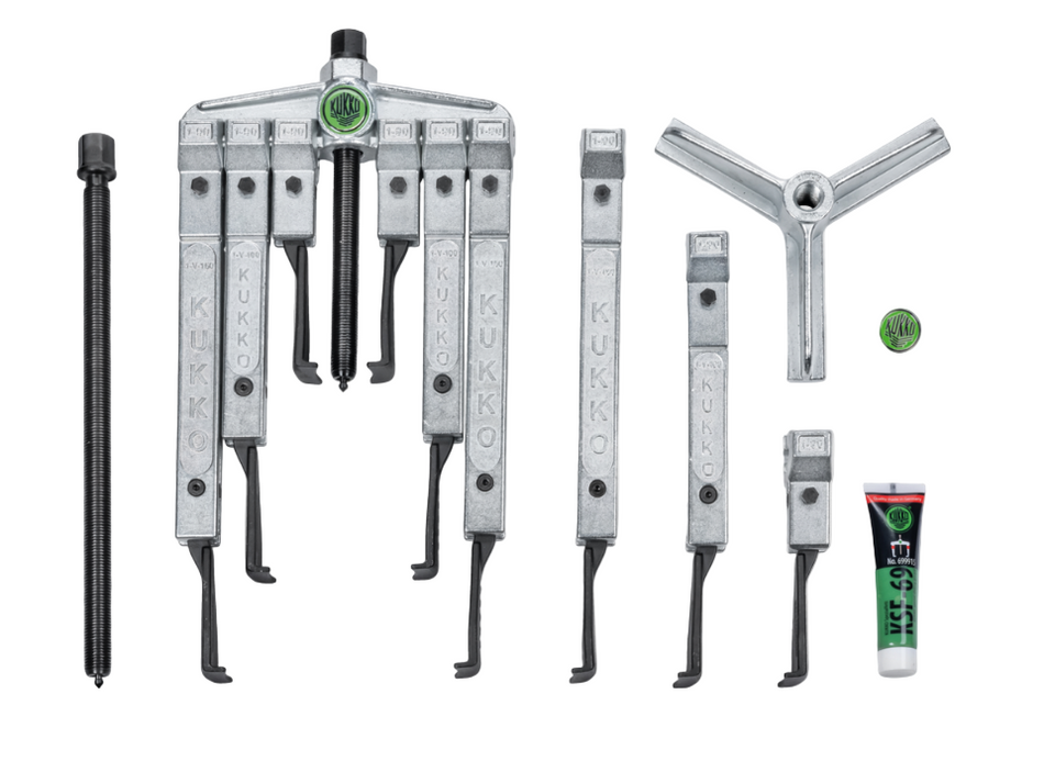 K-2030-10-S Kukko Set of Two and Three Arm Pullers with Narrow Jaws
