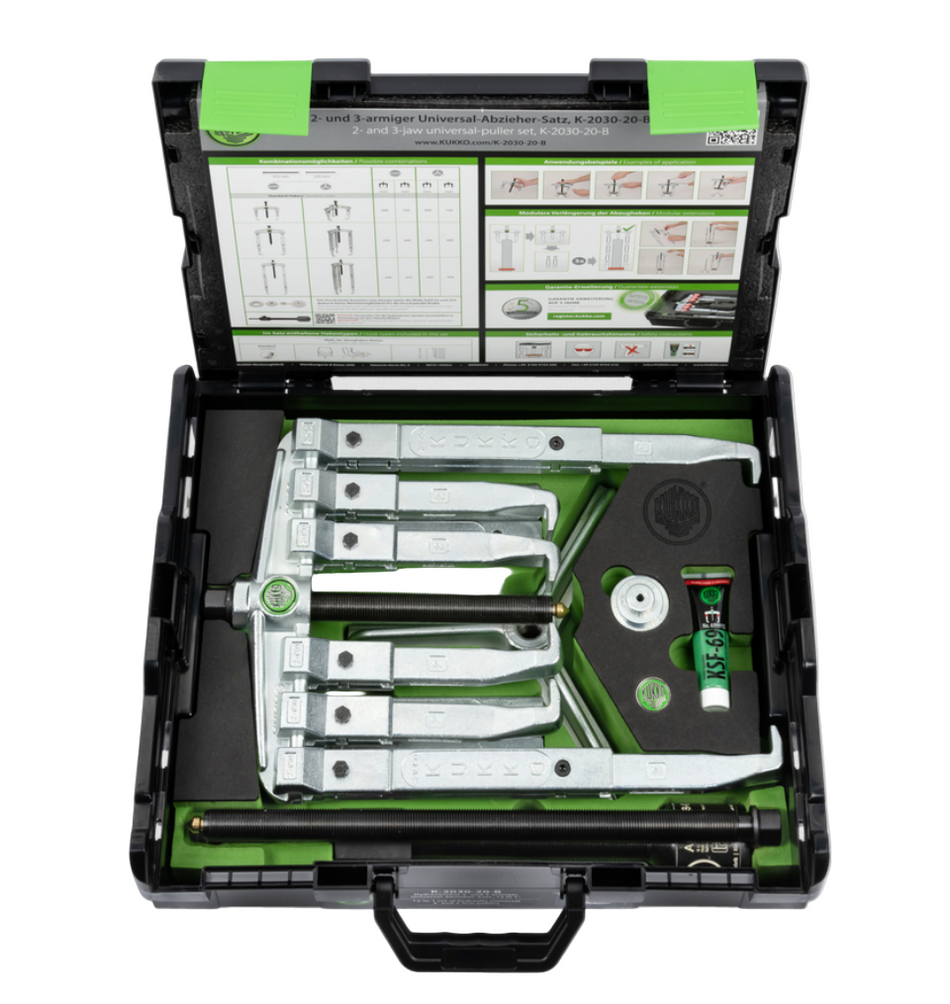 K-2030-20-B Kukko Set of Universal 2 and 3-Jaw Pullers
