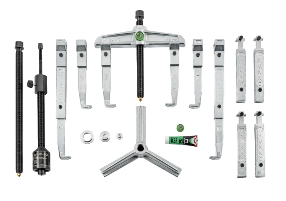 K-2030-20-B Kukko Set of Universal 2 and 3-Jaw Pullers