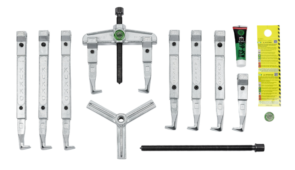 K-2030-10 Kukko Set of Universal 2 and 3-Jaw Pullers