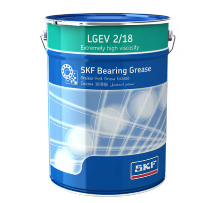SKF LGEV2 Extremely High Viscosity Bearing Grease with Solid Lubricants 18 Kg Pail