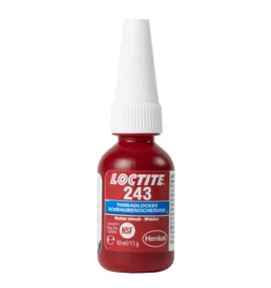 Loctite 243 Blue Medium Strength Threadlocking Adhesive 10ml