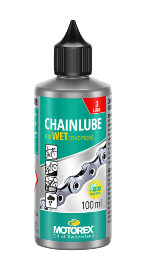 Motorex Wet Conditions Chain Lube Silver/Green 100ml