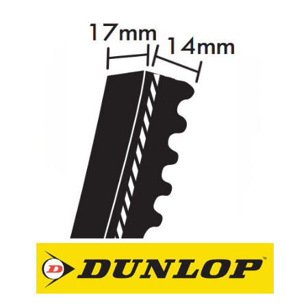 Dunlop XPB Cogged Wedge Belts 17x14mm photo