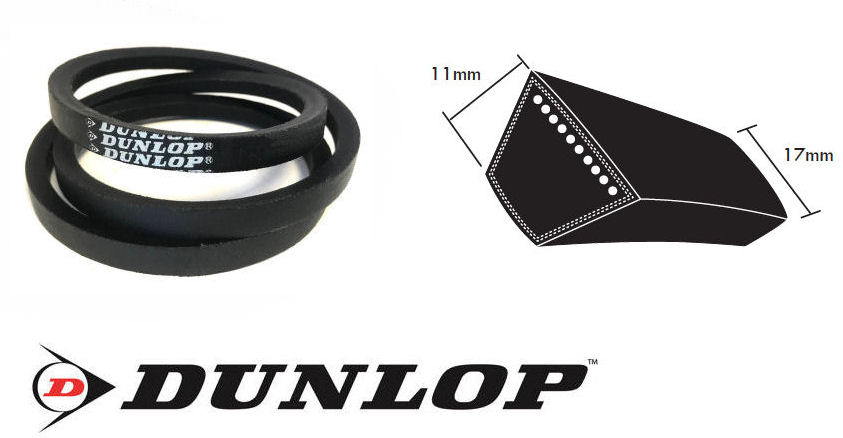 B63 Dunlop White B Section V Belt Dunlop B Section Wrapped V Belts 17x11mm Bearing King