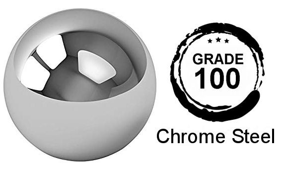 7/16 Inch Diameter Grade 100 Hardened 52100 Chrome Steel Balls image 2